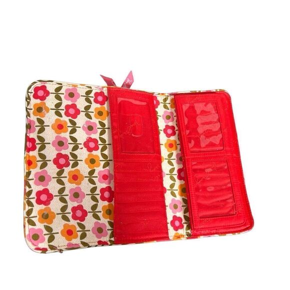 Vera Bradley Folkloric Floral Trifold Wallet - Picture 3 of 5